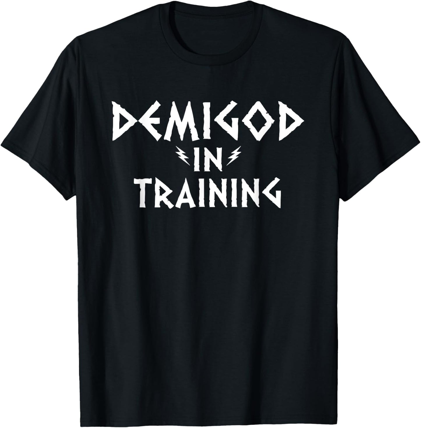 DEMIGOD in TRAINING shirt Funny workout Greek Myths T-Shirt - T-Shirt | Black