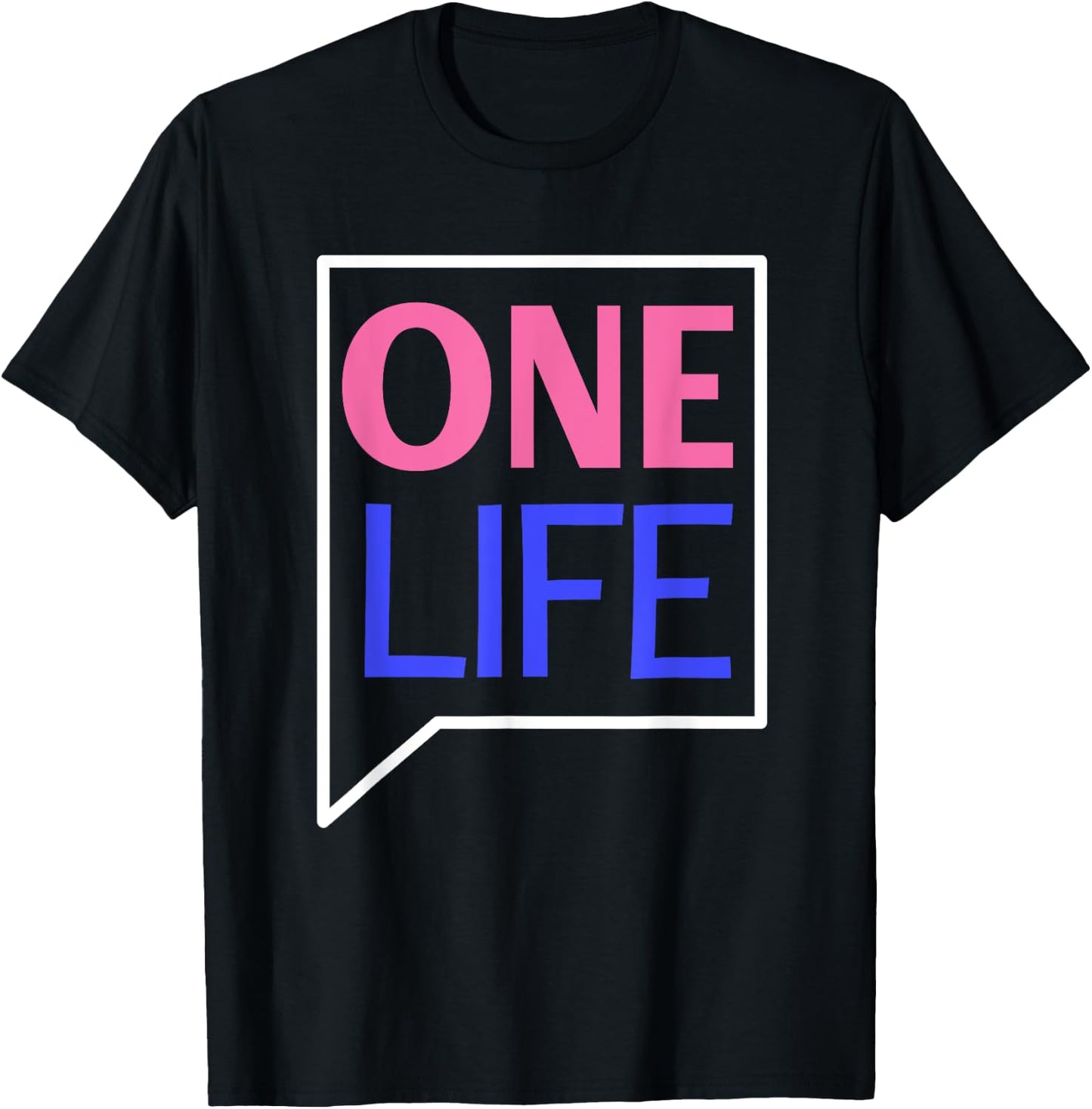 One Life Quote T-Shirt - T-Shirt | Black
