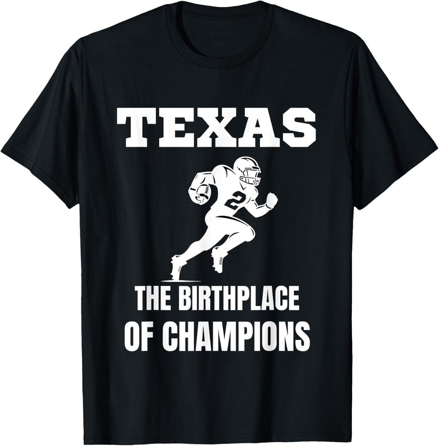 Texas American Football Champion Legends Players Team Fan T-Shirt - T-Shirt | Black