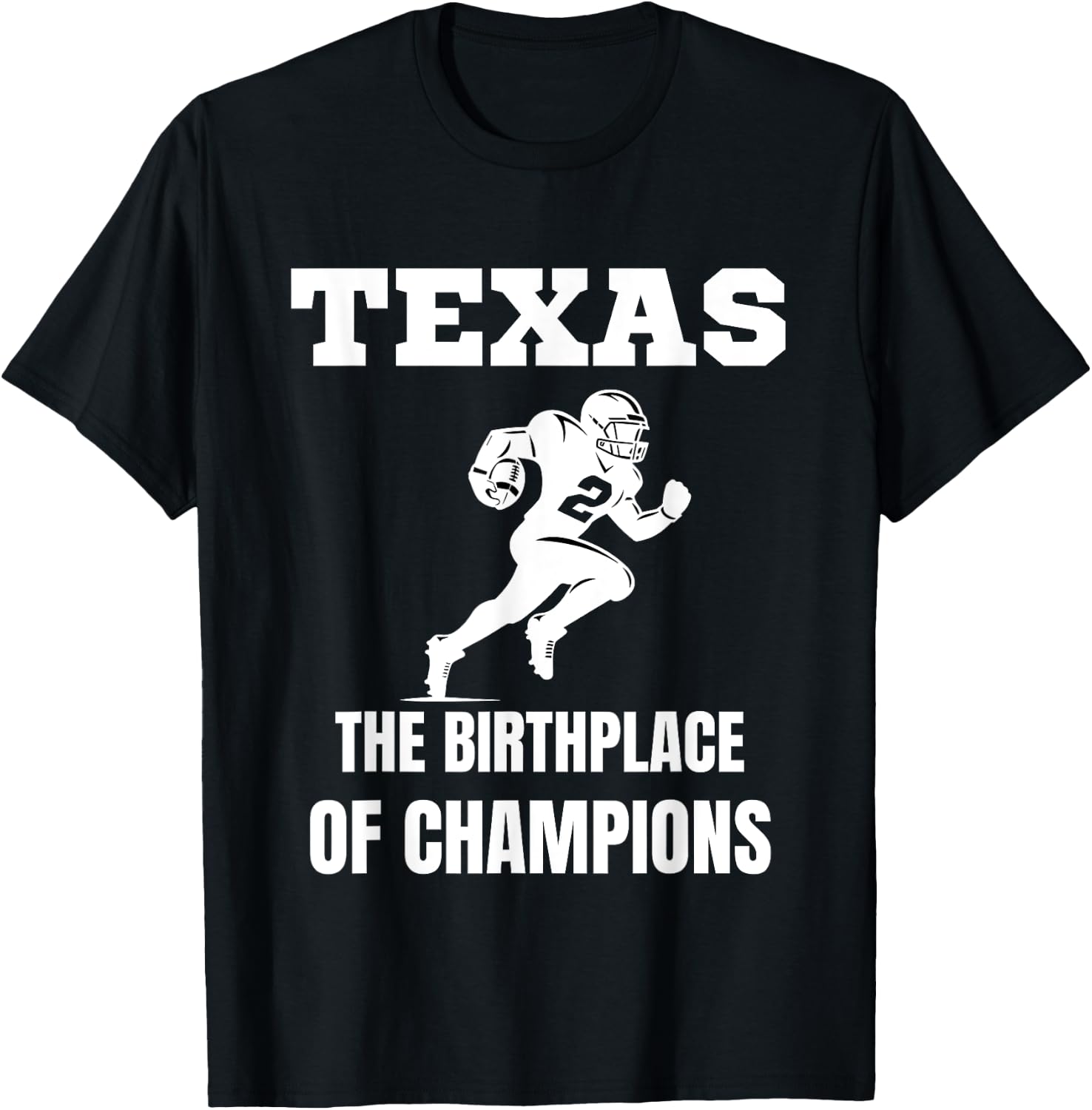 Texas American Football Champion Legends Players Team Fan T-Shirt - T-Shirt | Black