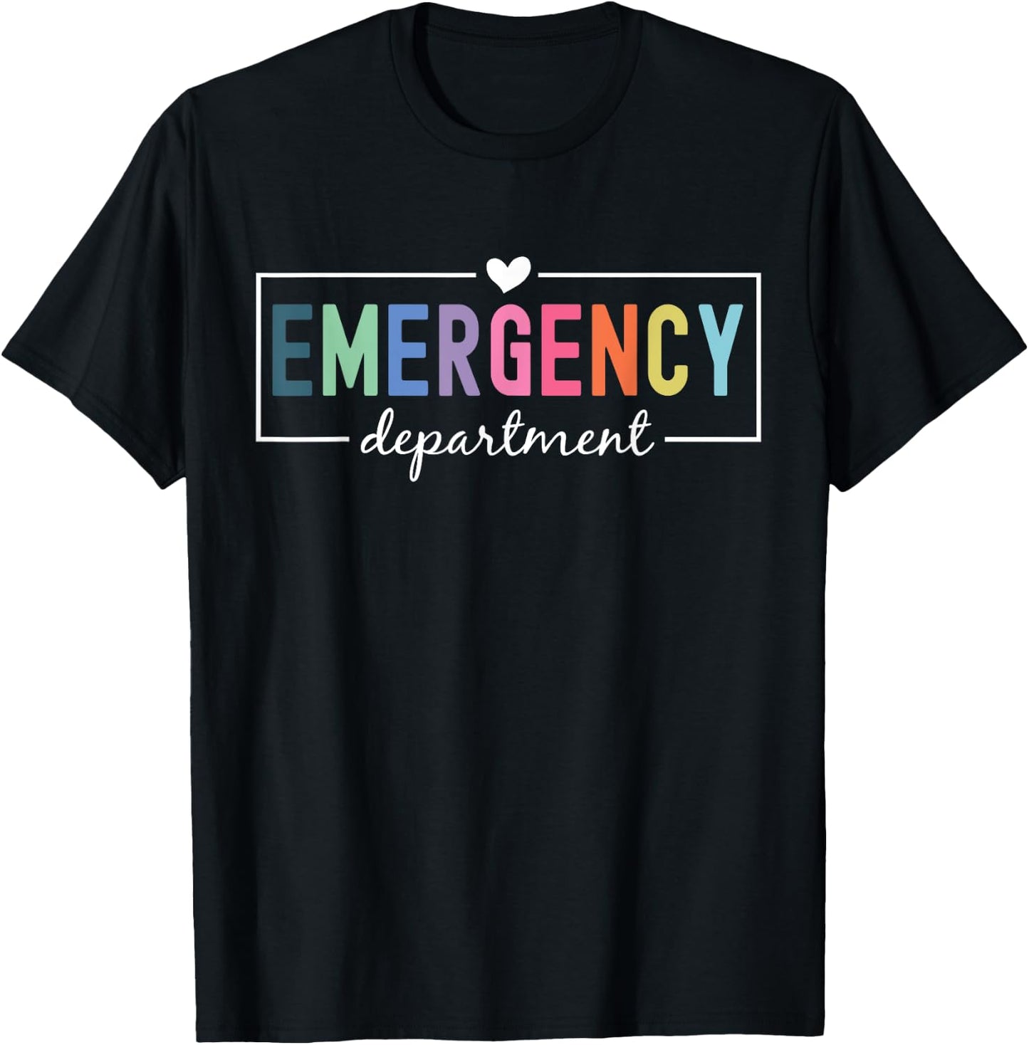 Emergency Room ER RN Nurse Department Healthcare Nursing T-Shirt - T-Shirt | Black