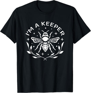 Beekeeping I'm a Keeper Humor I'm a Keeper Beekeeper Funny - -Adult, Beekeeper , Black, Small, Short Sleeve T-Shirt - T-Shirt | Black