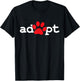 Dog Rescue Adopt Paw Men Women Girls Kids T-Shirt - T-Shirt | Black