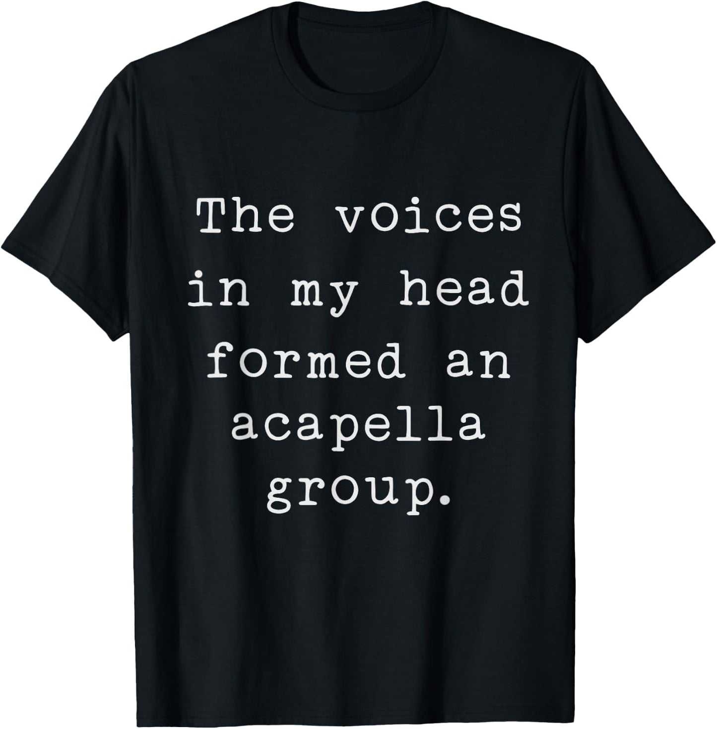 Humorous Typewriter Font for Funny Music Lovers T-Shirt - T-Shirt | Black