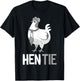 Funny Hen Tie Gift Women Chicken Japanese Anime T-Shirt - T-Shirt | Black