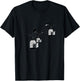 Black bird in Birdcages shirt T-Shirt - T-Shirt | Black