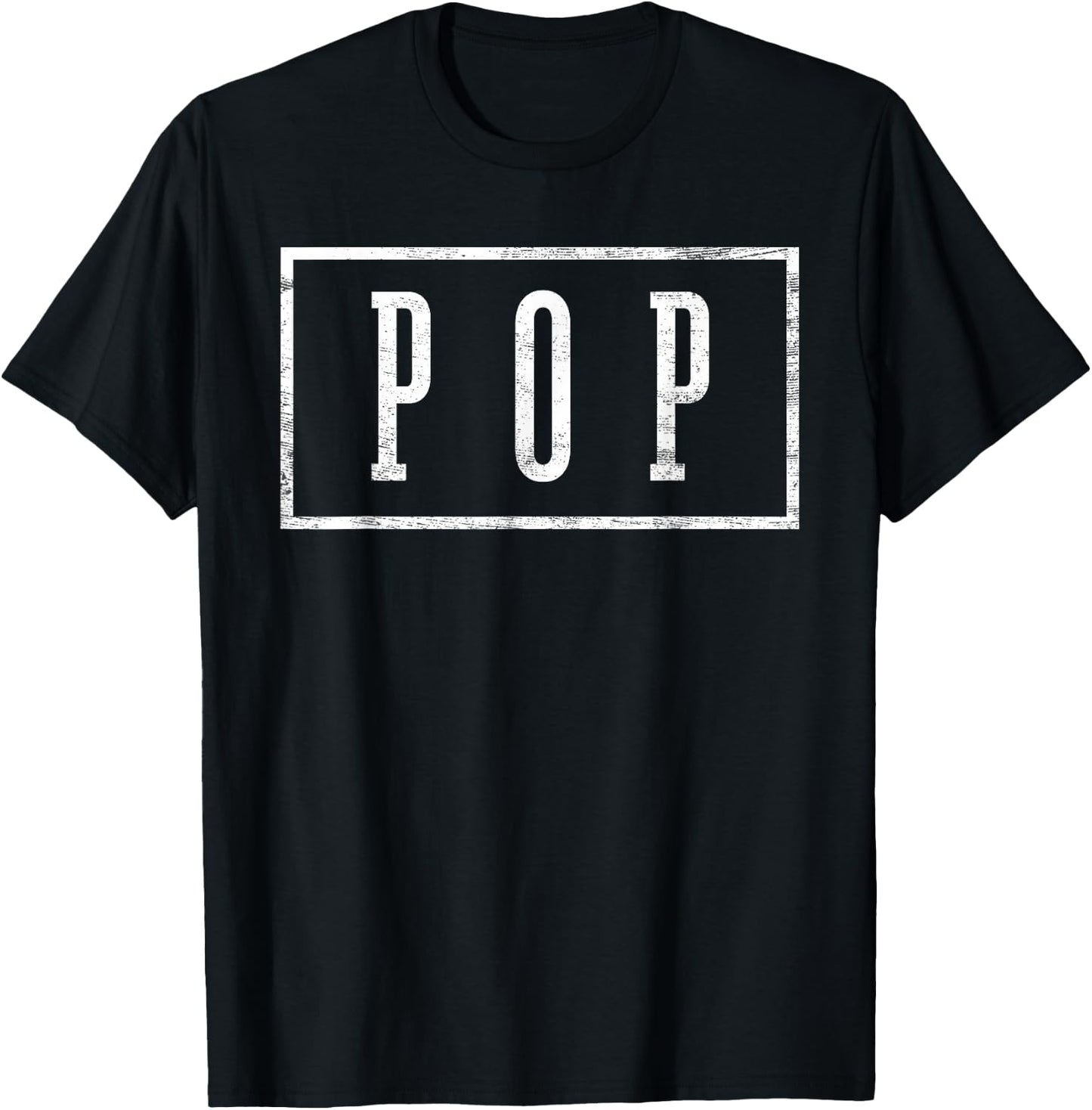 Pop - Sleek Framed Design Father's Day Pop T-Shirt - T-Shirt | Black