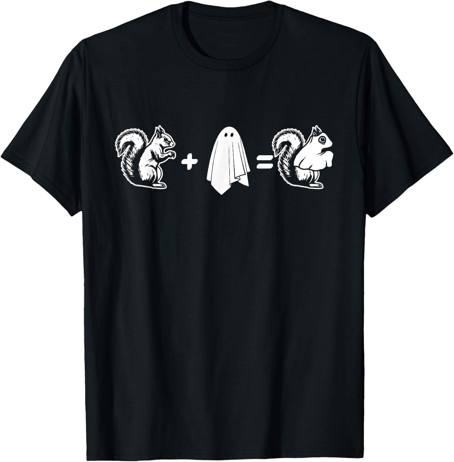 Funny Halloween Ghost Squirrel Halloween Squirrel Ghost T-Shirt - T-Shirt | Black