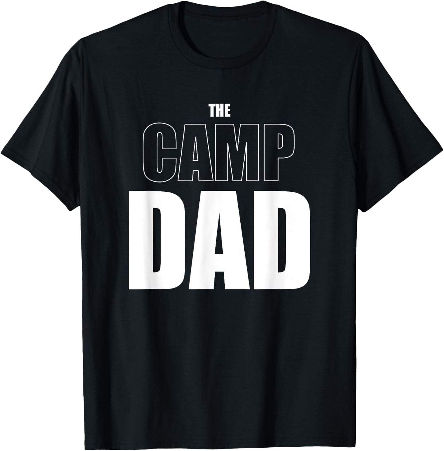 The Camp Dad Funny Camping T-Shirt - T-Shirt | Black