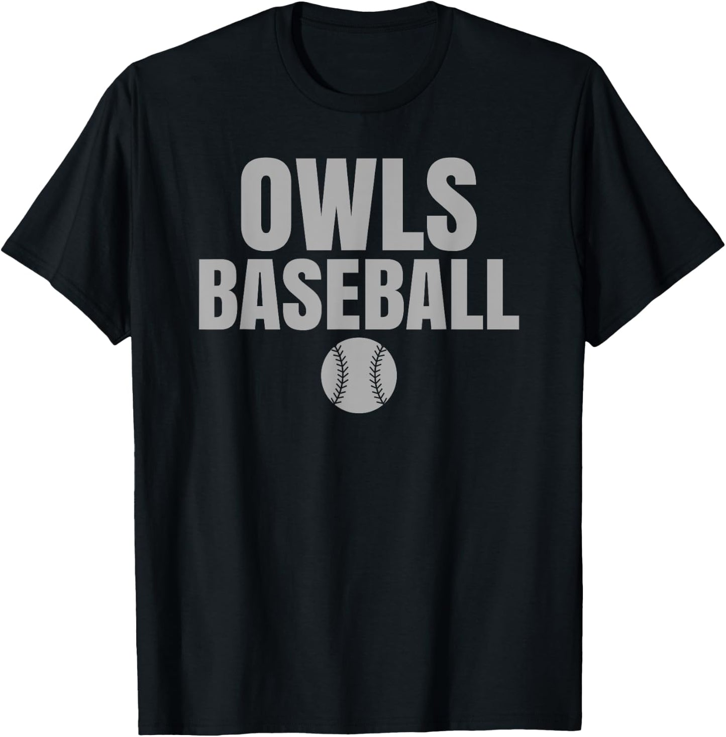 Ooltewah Owls Baseball T-Shirt - T-Shirt | Black
