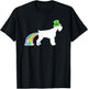 St. Patrick's Day Rainbow Dog - Giant Schnauzer T-Shirt - T-Shirt | Black