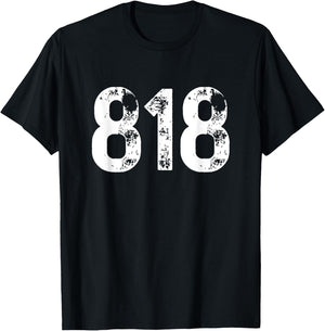 Area Code 818 Los Angeles California CA 818 T-Shirt - T-Shirt | Black