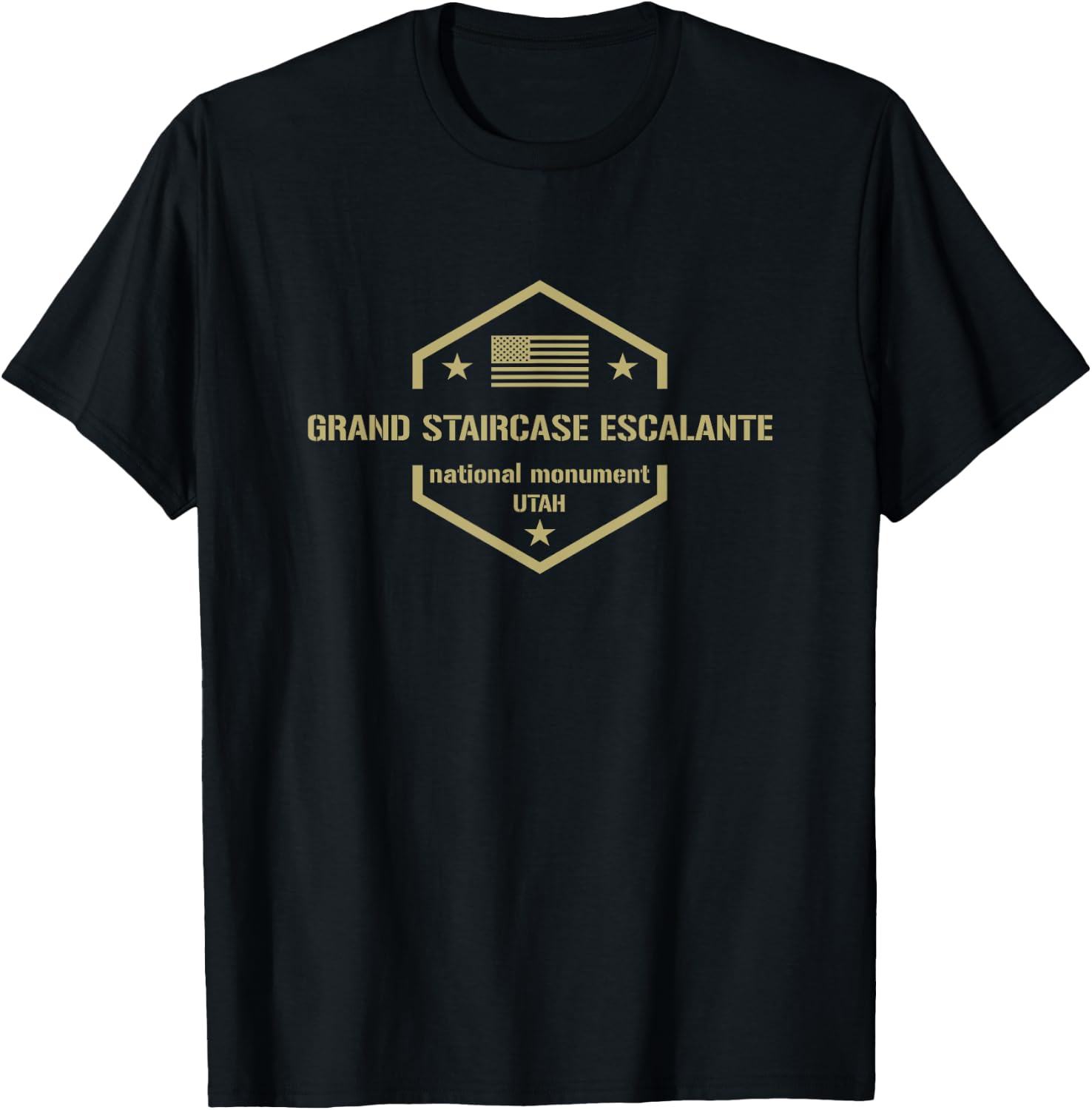Grand Staircase Escalante National Monument T-Shirt - T-Shirt | Black