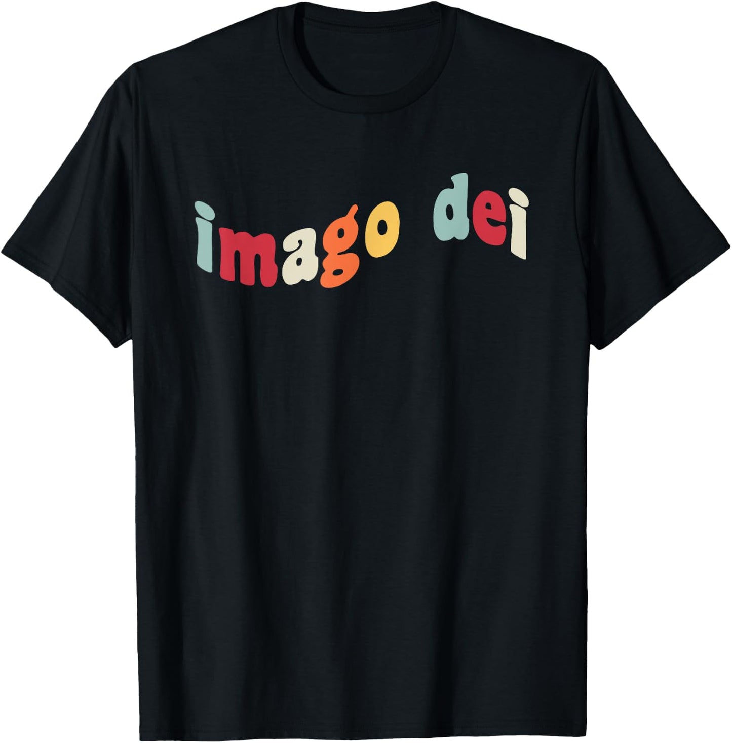 Imago Dei Made In The Image Of God Christian Bible Verse Fan T-Shirt - T-Shirt | Black