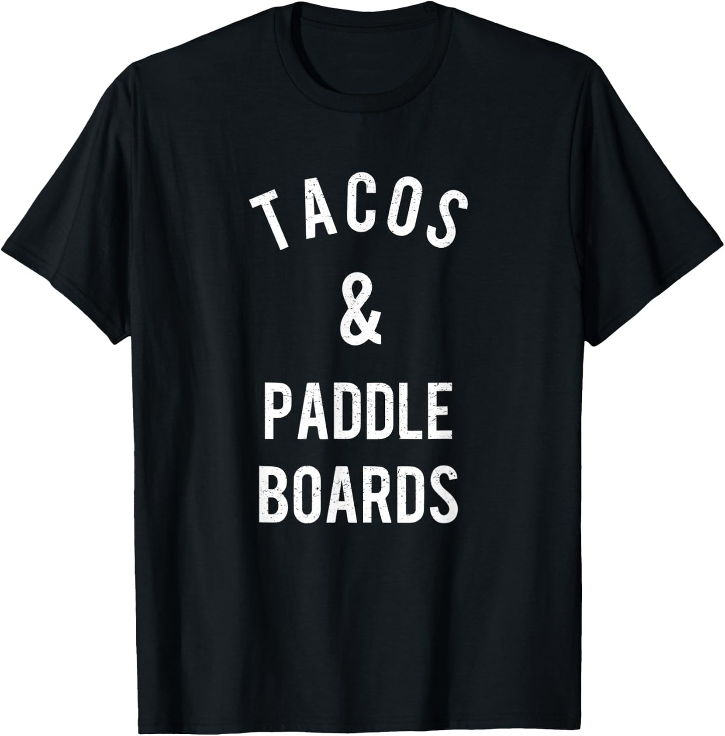 Funny Paddle Board T- Shirt Vintage SUP T-Shirt - T-Shirt | Black