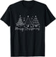 Merry Christmas Tree Christmas Tree T-Shirt - T-Shirt | Black