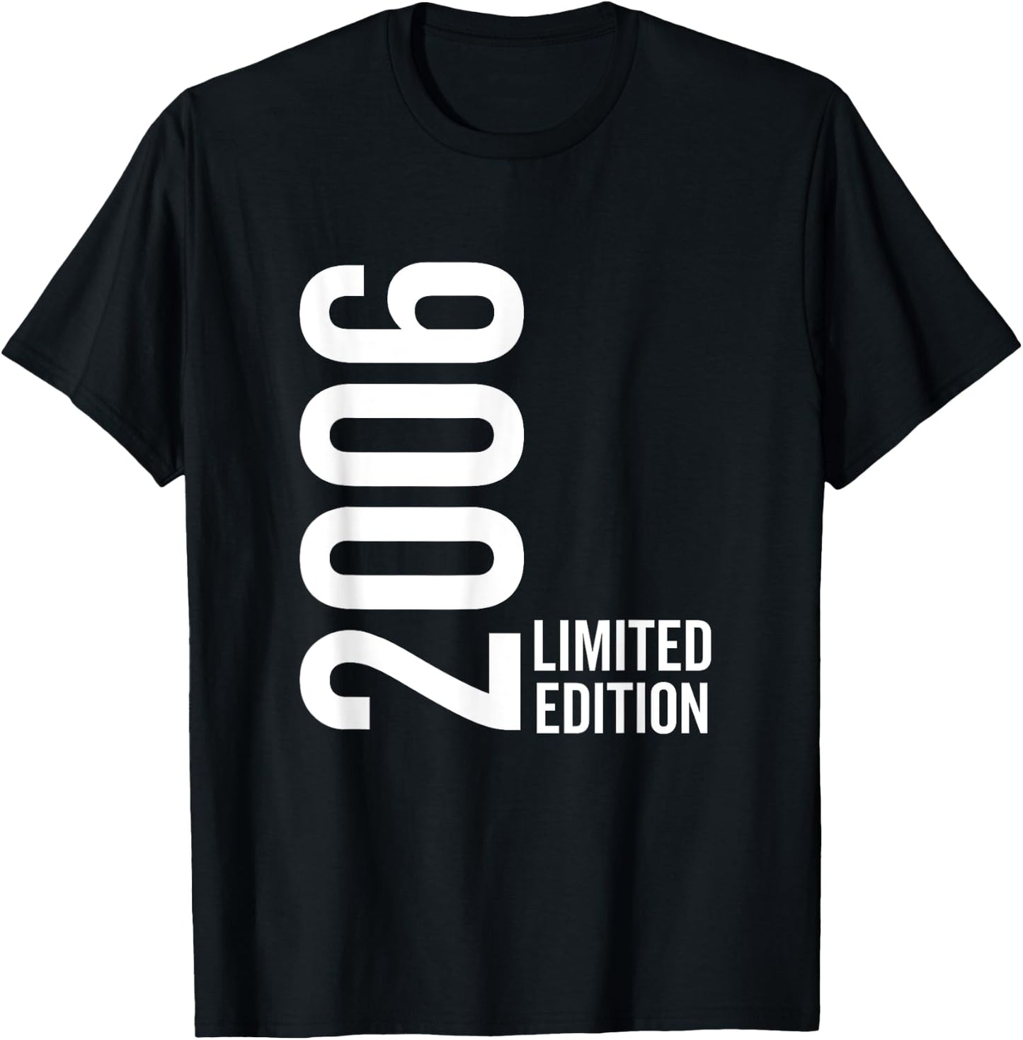 Born in 2006 Limited Edition Funny Age Birthday T-Shirt - T-Shirt | Black