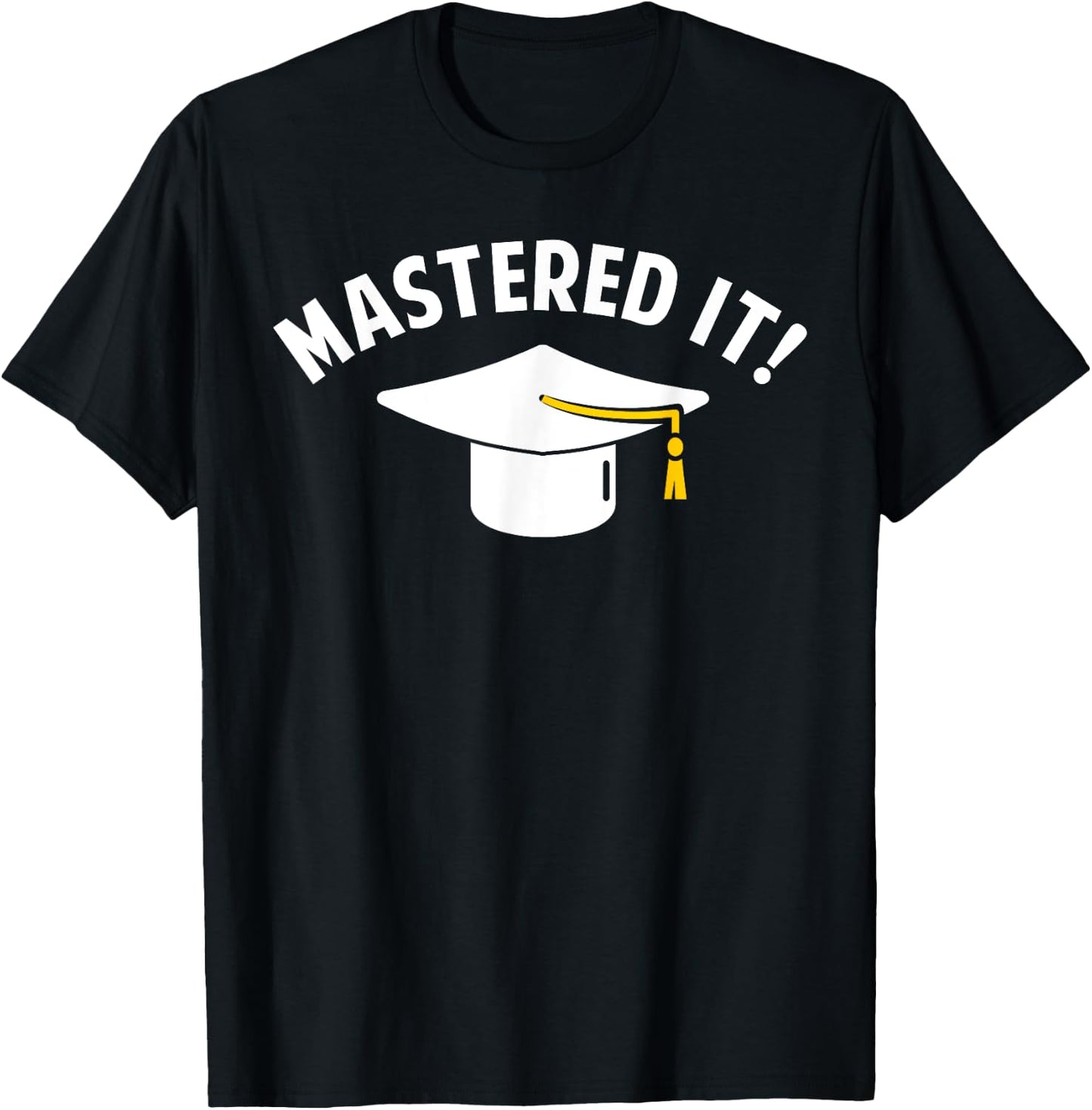 Cool Masters Degree Graduation Women Masters Degree T-Shirt - T-Shirt | Black