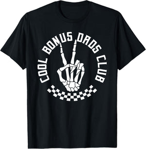 Stepdad Cool Bonus Dad Club Step Dad Emo Stepfather T-Shirt - T-Shirt | Black