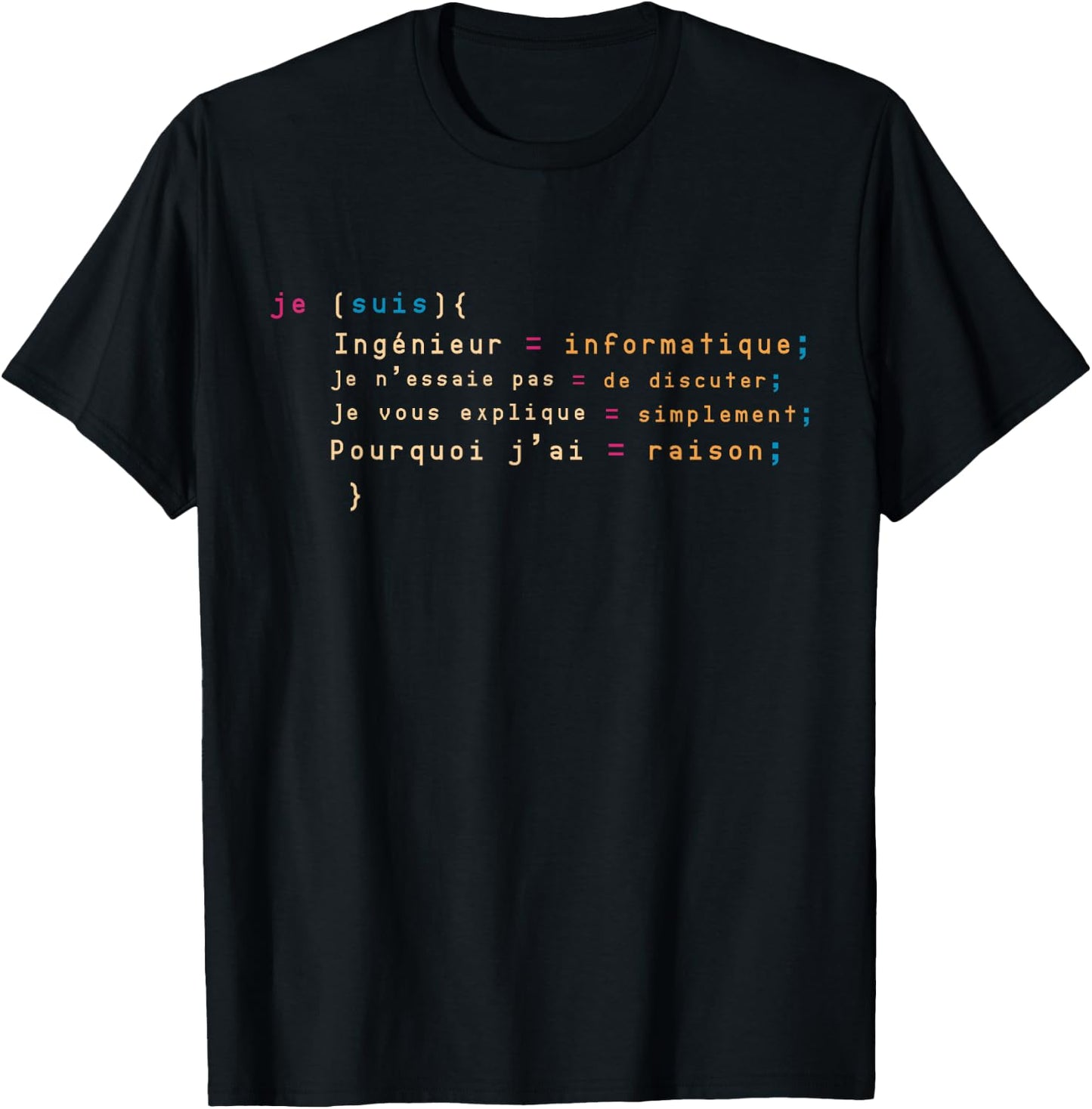 Computer Engineer Man Woman Humor Computer Scientist , Black, S T-Shirt - T-Shirt | Black