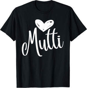 Mutti Love – I Love My Mommy – Mother Mama Mammi Mommy Mom T-Shirt - T-Shirt | Black