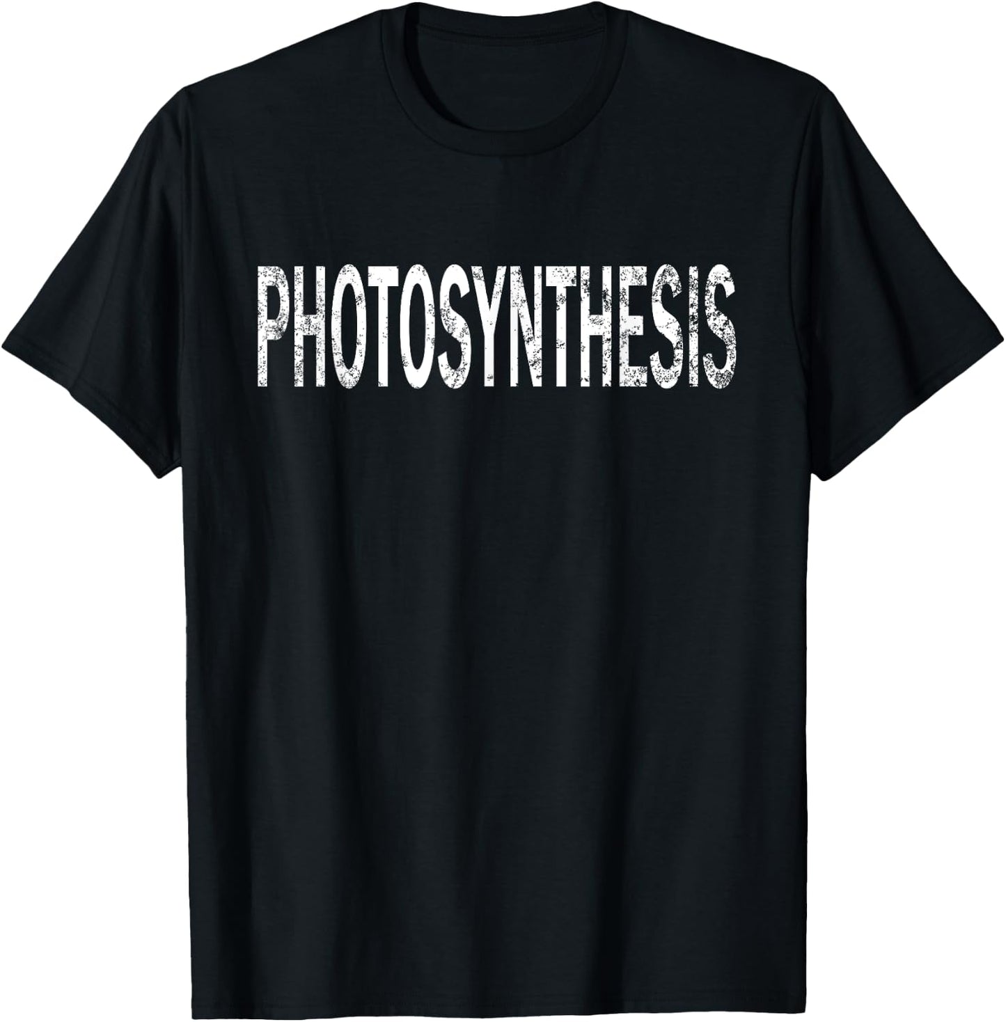 Vintage Photosynthesis Distressed Plant Lover T-Shirt - T-Shirt | Black