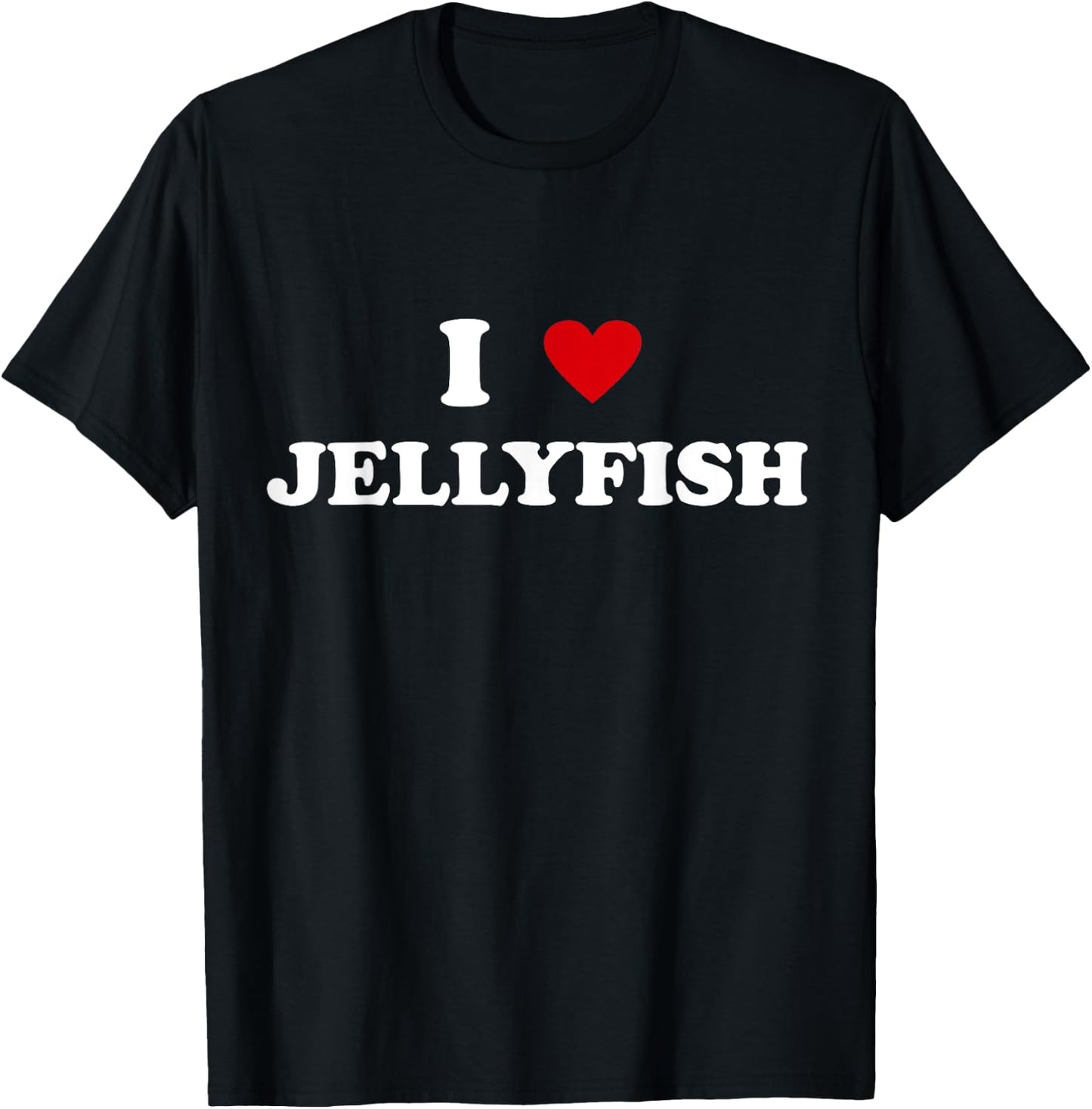 I Heart Dad Mom - Funny I Love Jellyfish T-Shirt - T-Shirt | Black