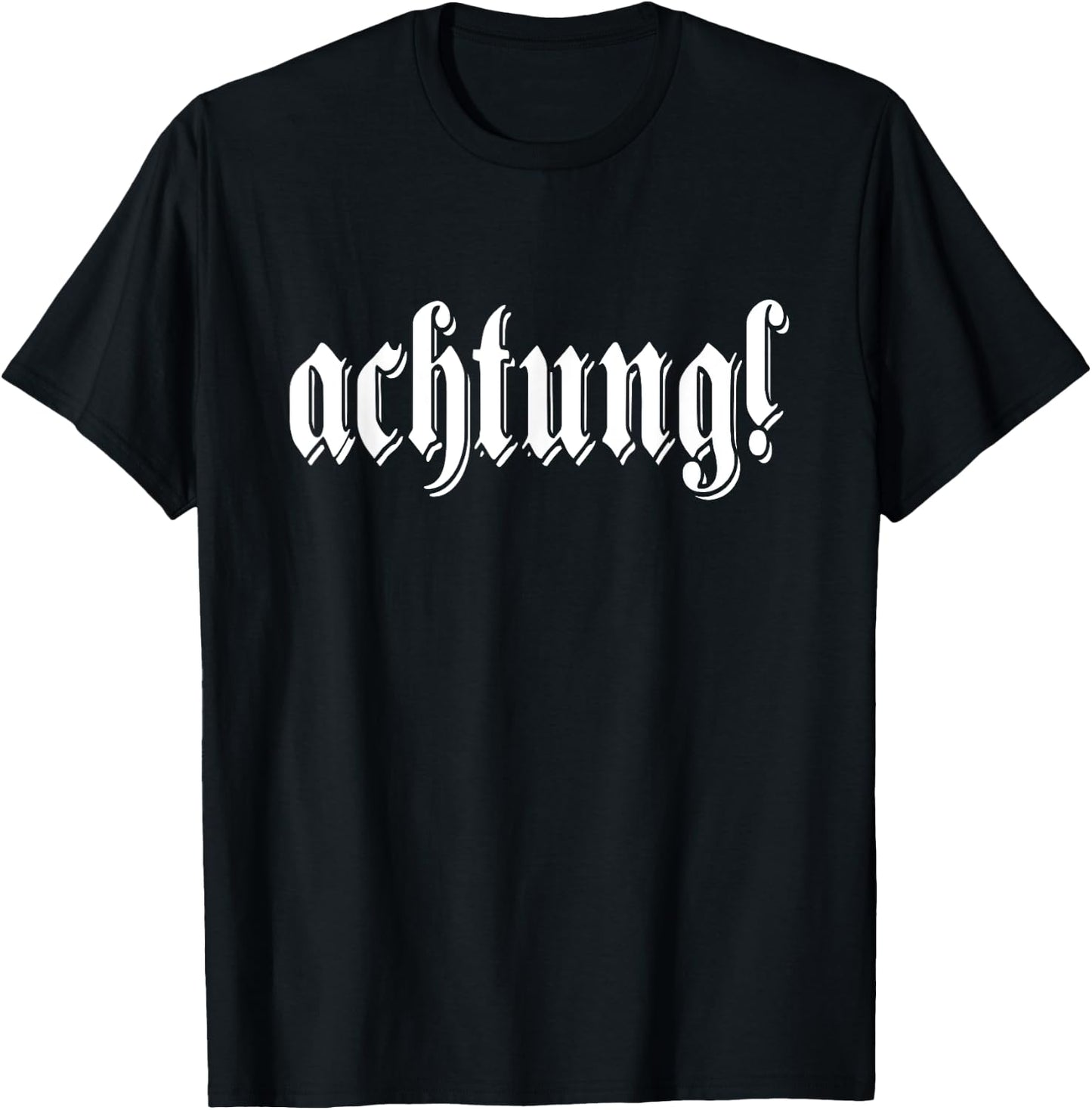 achtung! Deutschland German Word Germany German T-Shirt - T-Shirt | Black