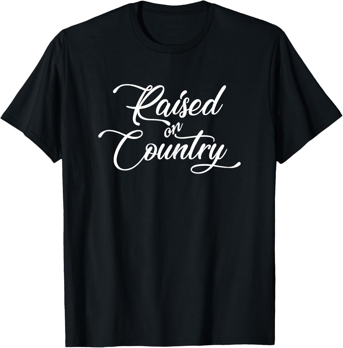 Raised On Country Casual T-Shirt - T-Shirt | Black