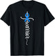 Warrior Christian Cross Survivor Blue Ribbon Colon Cancer T-Shirt - T-Shirt | Black