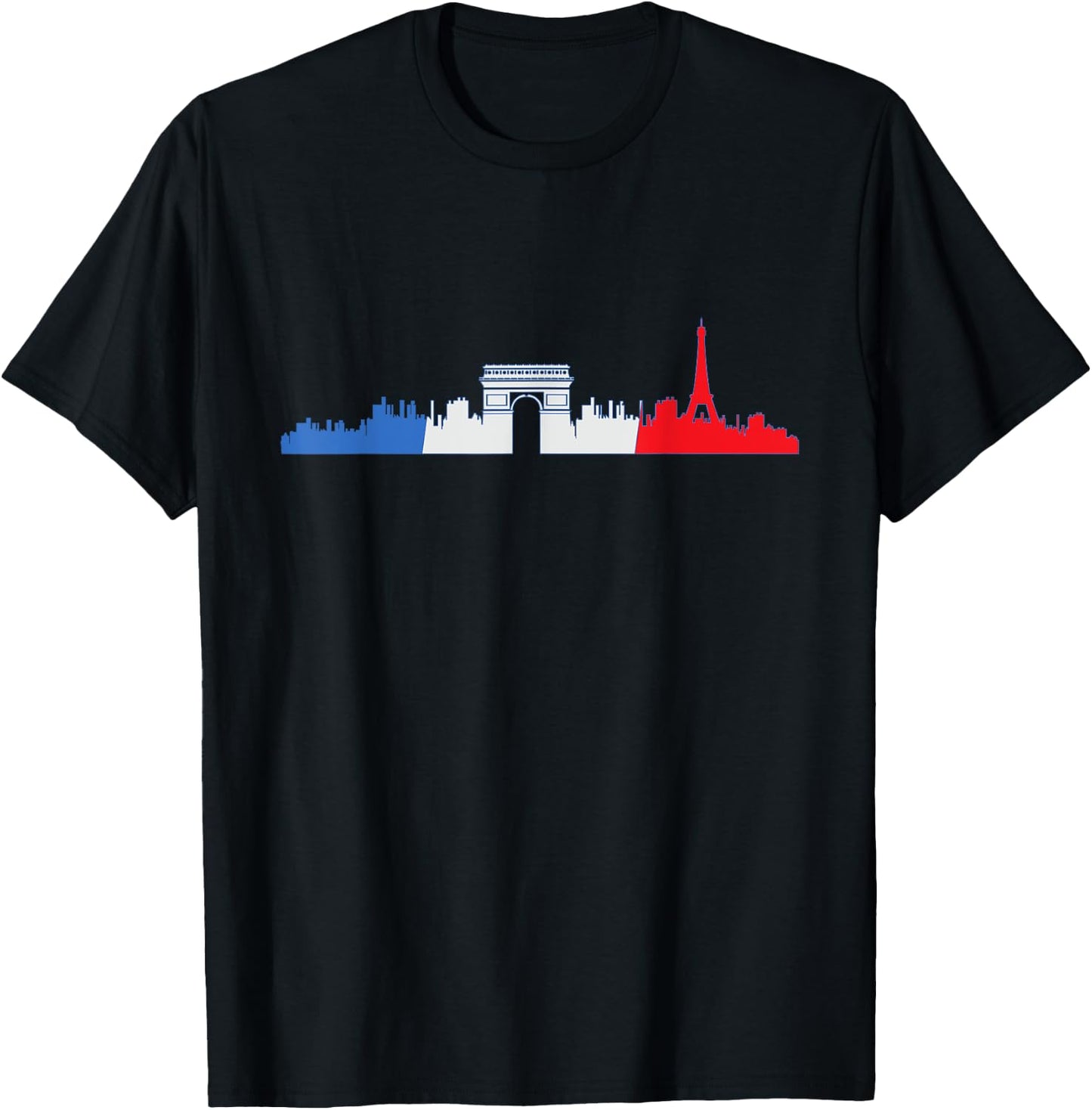 Paris Skyline Travelers France Design T-Shirt - T-Shirt | Black