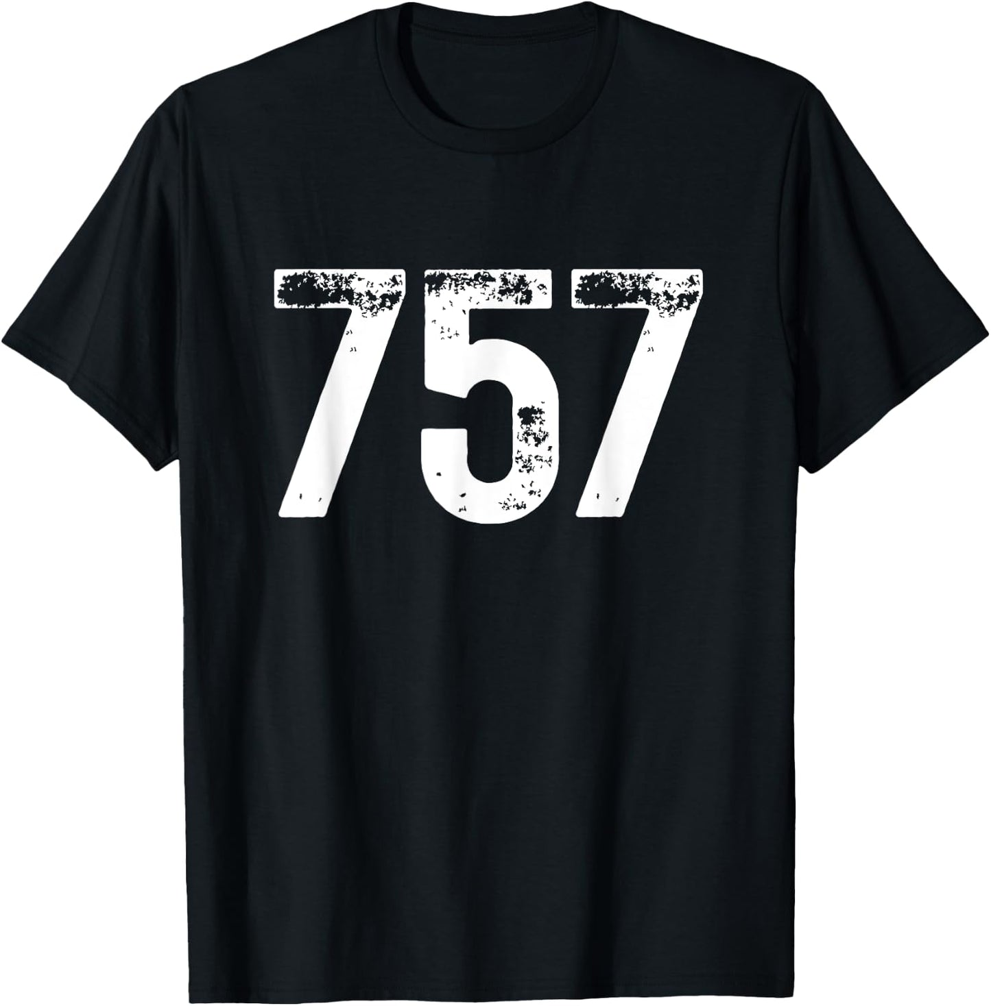 Area Code 757 Virginia Beach Virginia SEVEN FIVE SEVEN 757 Women T-Shirt - T-Shirt | Black