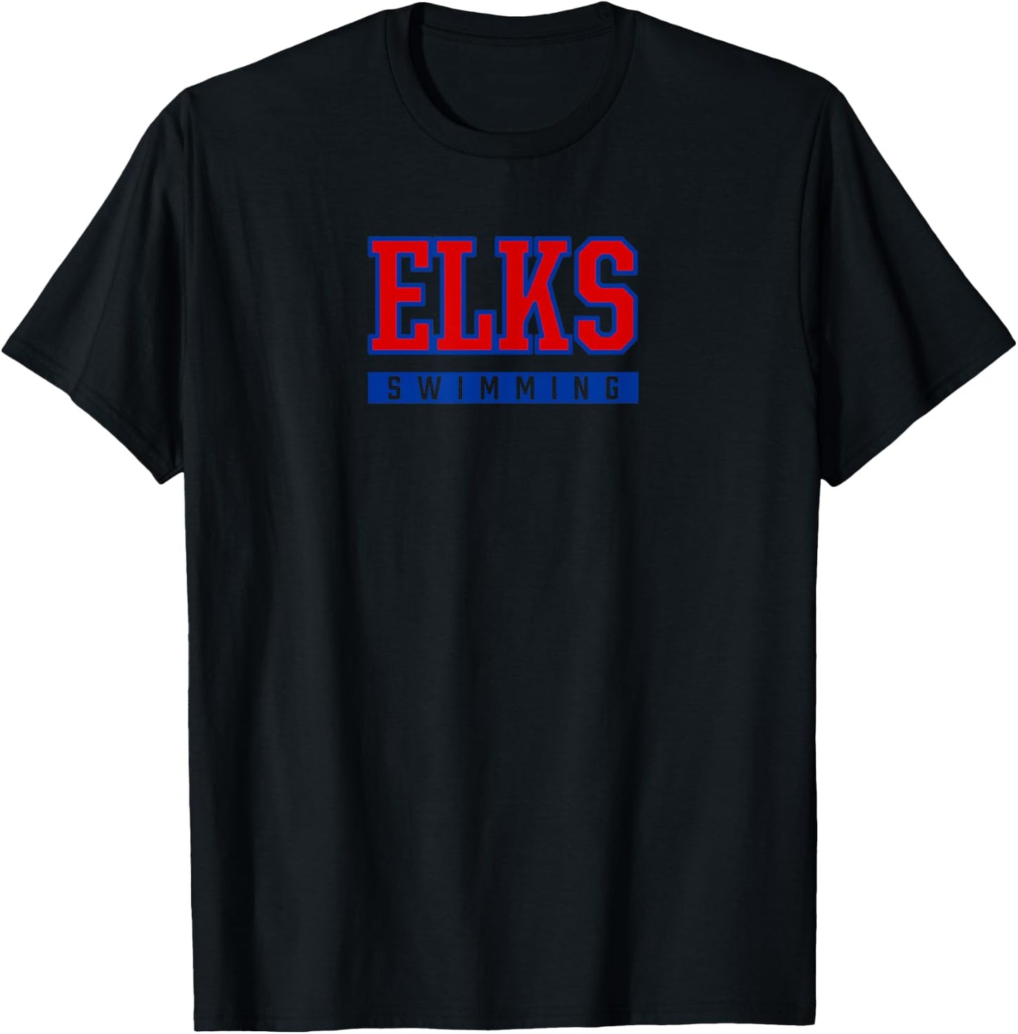 Elkhart Elks Swimming T-Shirt - T-Shirt | Black