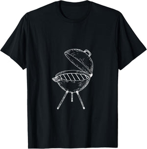 BBQ Grilling Master Barbeque Outdoor Grill Season Smoke T-Shirt - T-Shirt | Black