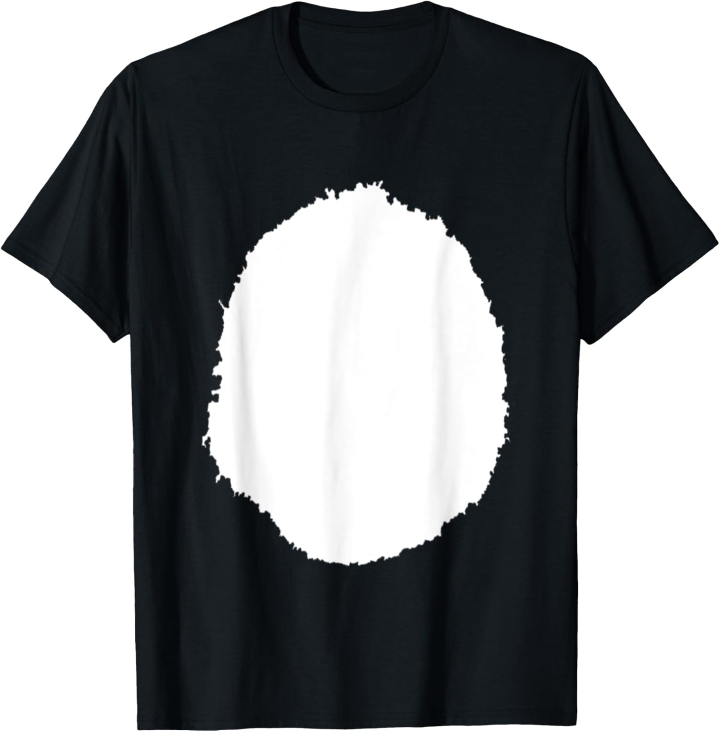 White Panda Belly | Cute Polar Bear Halloween Costume T-Shirt - T-Shirt | Black
