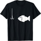 Fish and hook T-Shirt - T-Shirt | Black