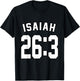Isaiah 26:3 Sports Jersey Christian Faith Motivation Apparel T-Shirt - T-Shirt | Black