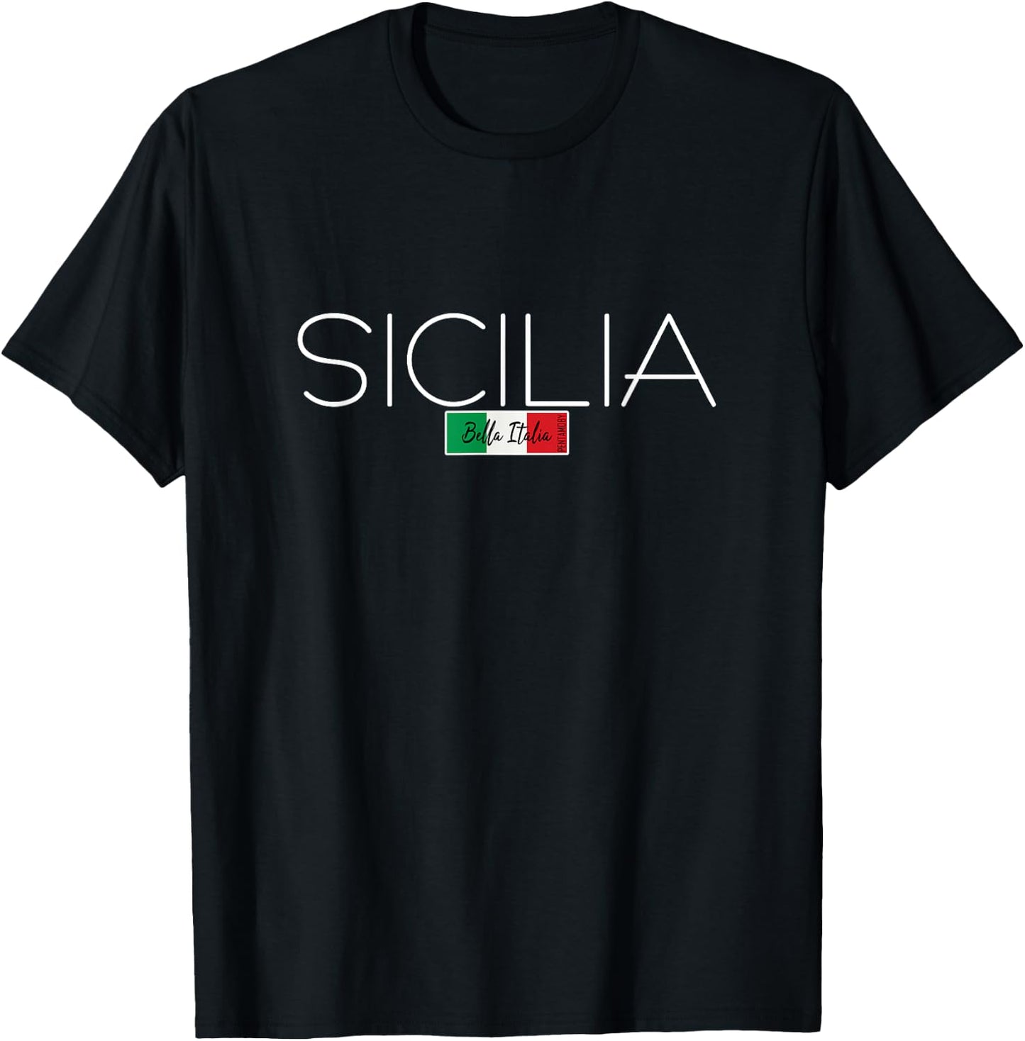 Sicilia Italia Sicily Italy Holiday Island Party T-Shirt - T-Shirt | Black