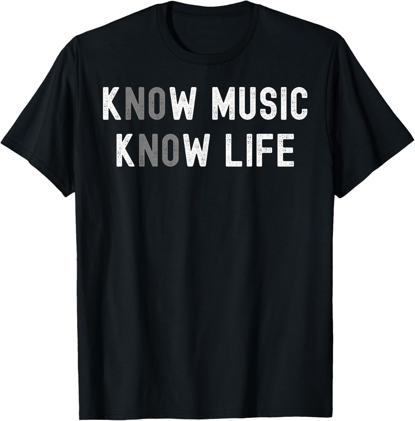 No Music No Life T-Shirt - T-Shirt | Black