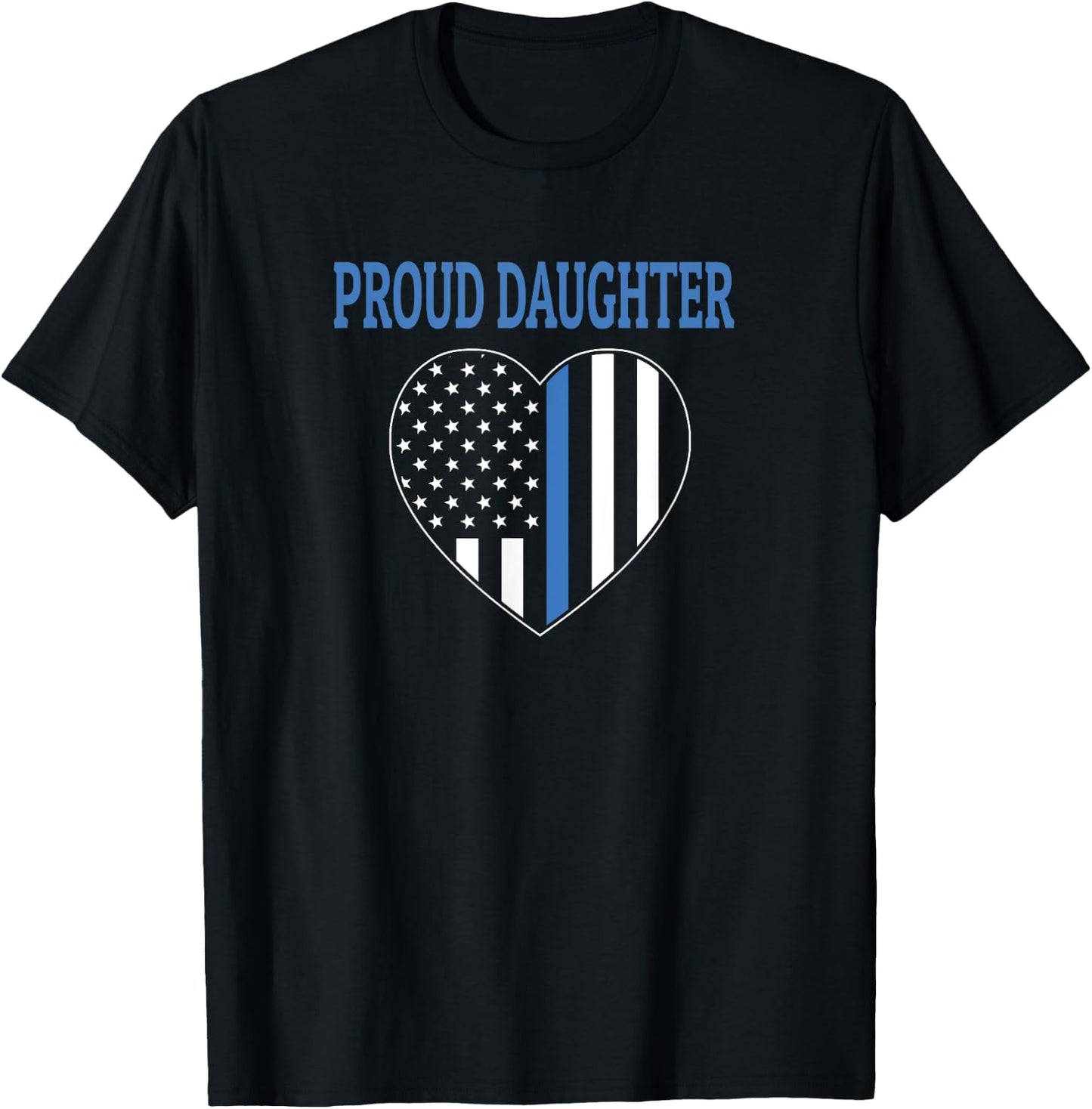 Police Officer Daughter - Proud Daughter T-Shirt - T-Shirt | Black
