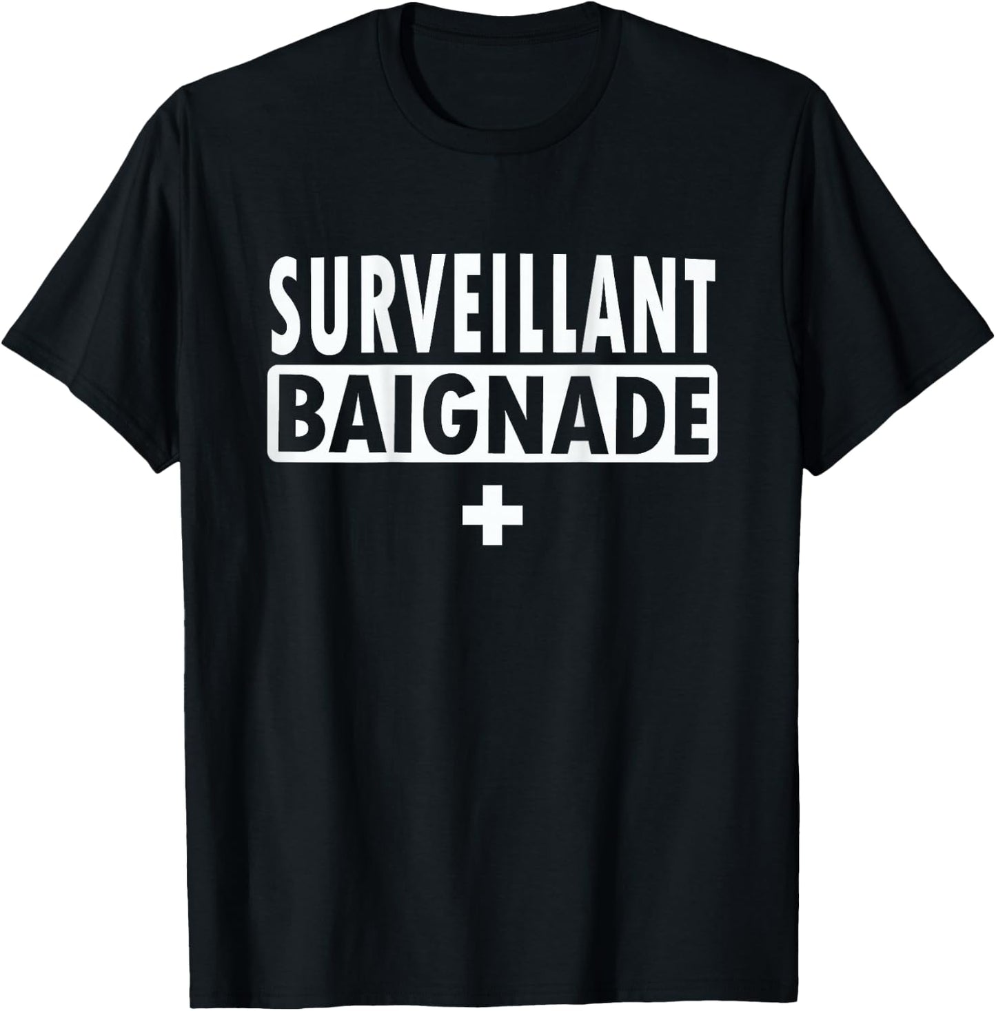 Swimming Supervisor , Blue, S T-Shirt - T-Shirt | Black