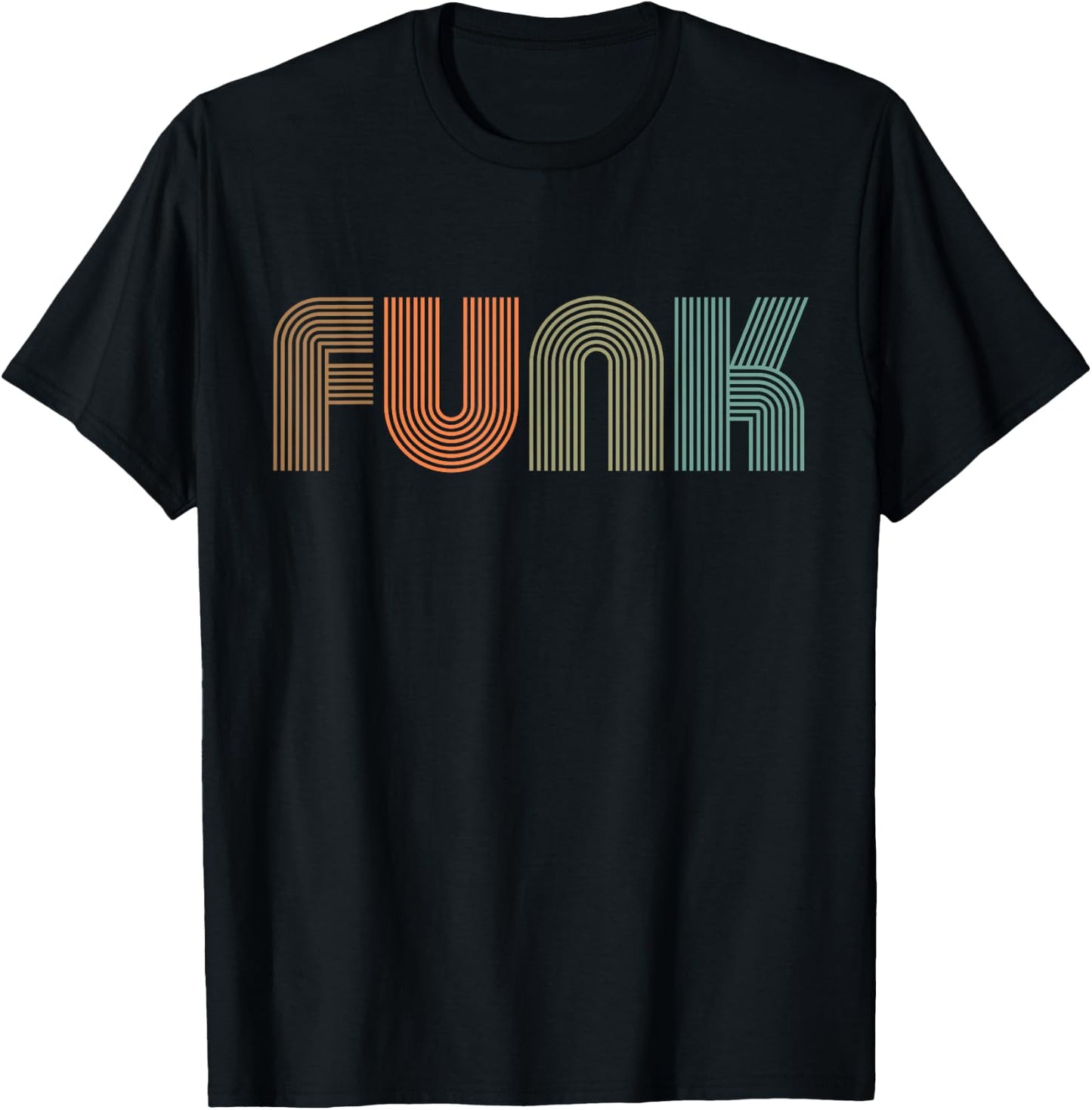 Funk Music Design With Retro Vintage Inspired By 70s Sound T-Shirt - T-Shirt | Black