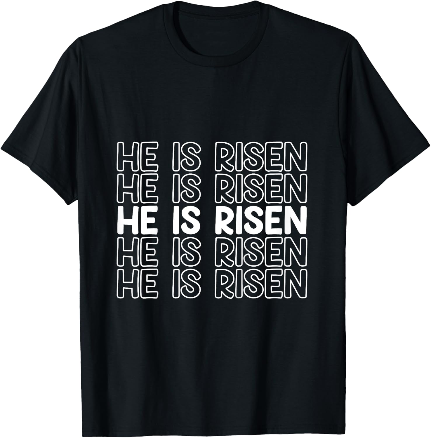 He Is Risen Christian Easter Boys And Girls Easter Toddlers T-Shirt - T-Shirt | Black