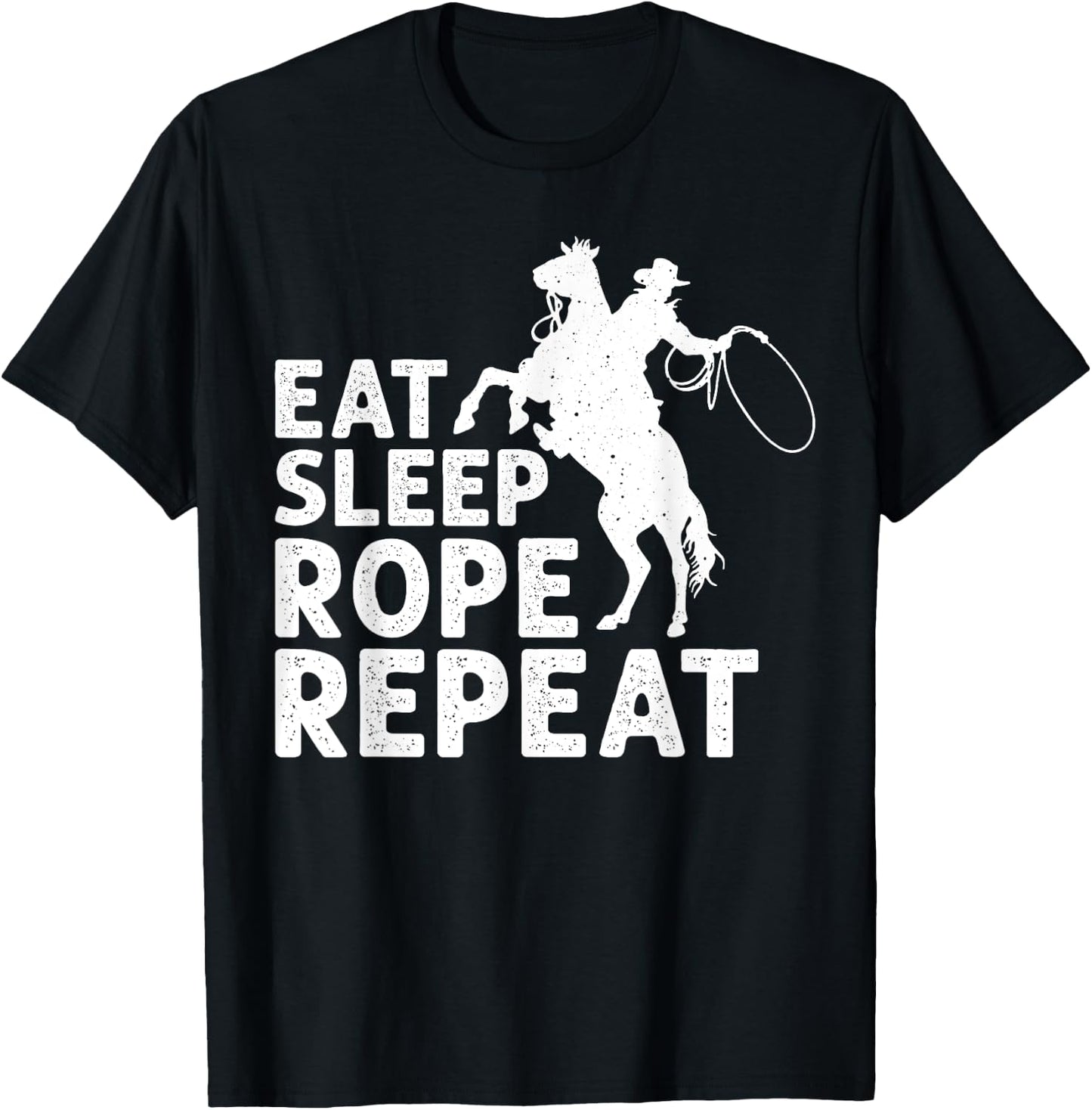 Cool Roping Women Bull Rider Cowboy Accessories T-Shirt - T-Shirt | Black