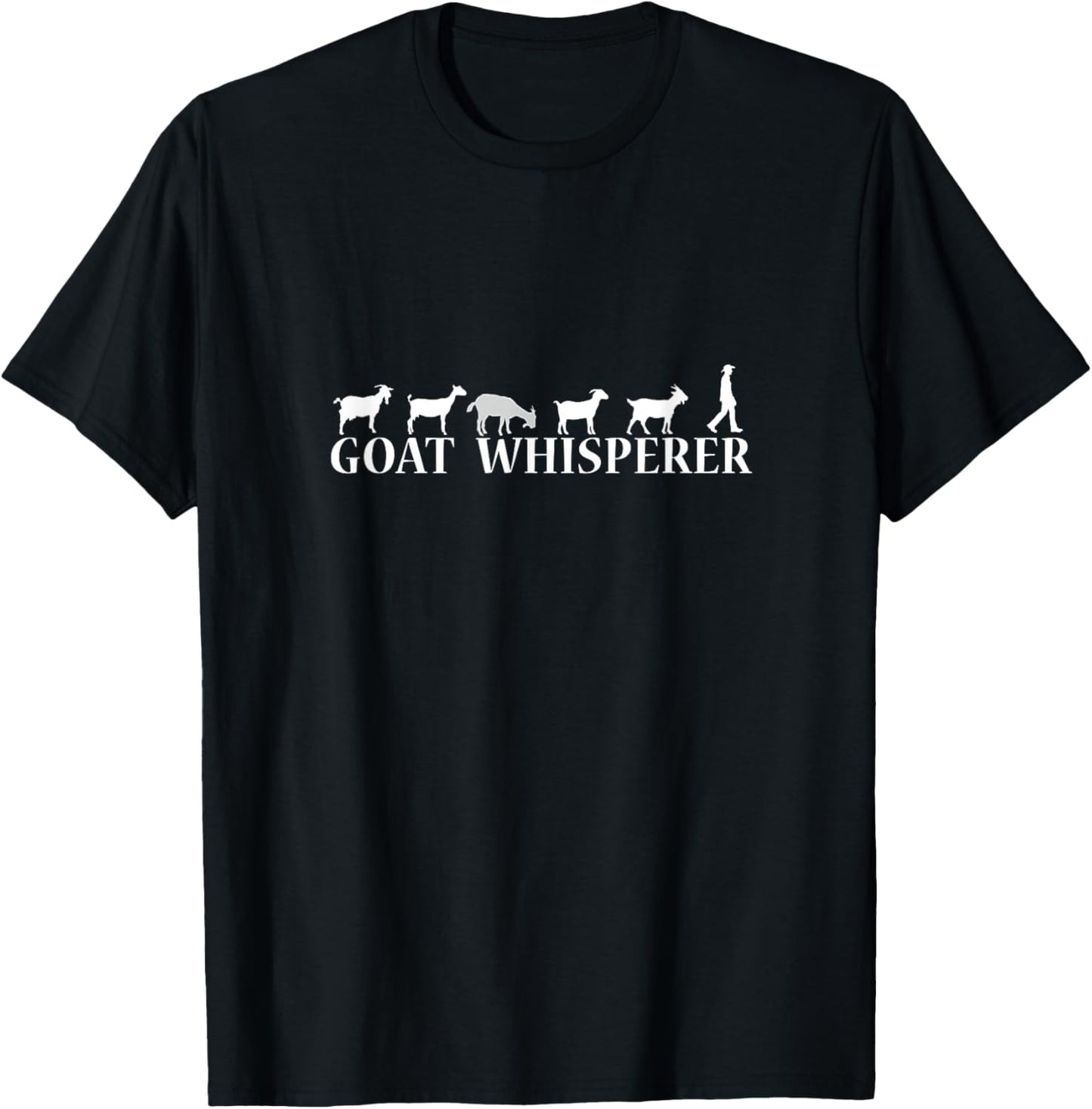 Goat whisperer farmer t shirt T-Shirt - T-Shirt | Black