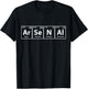 Arsenal (Ar-Se-N-Al) Periodic Table Elements T-Shirt - T-Shirt | Black
