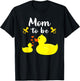 Mom To Be Yellow Duck Baby Shower For Boy Or Girl T-Shirt - T-Shirt | Black