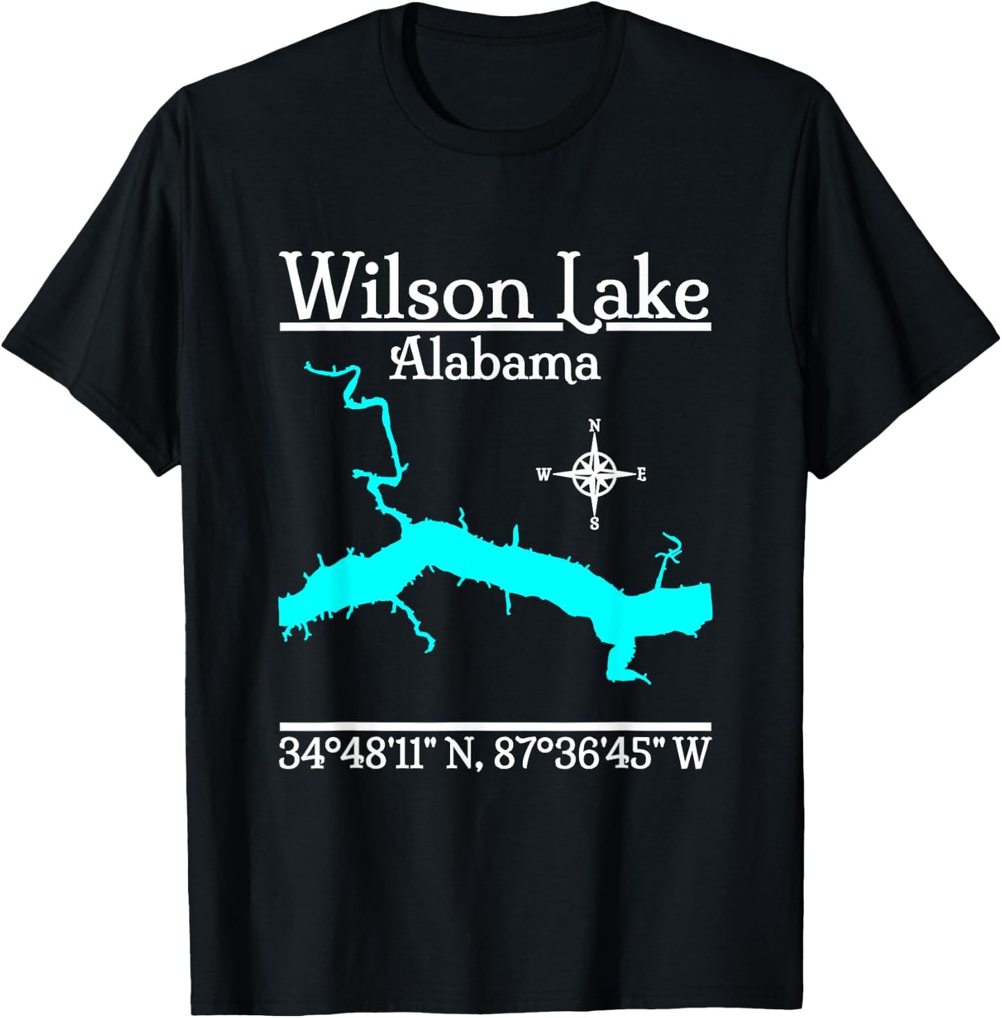 Wilson Lake - Alabama T-Shirt - T-Shirt | Black