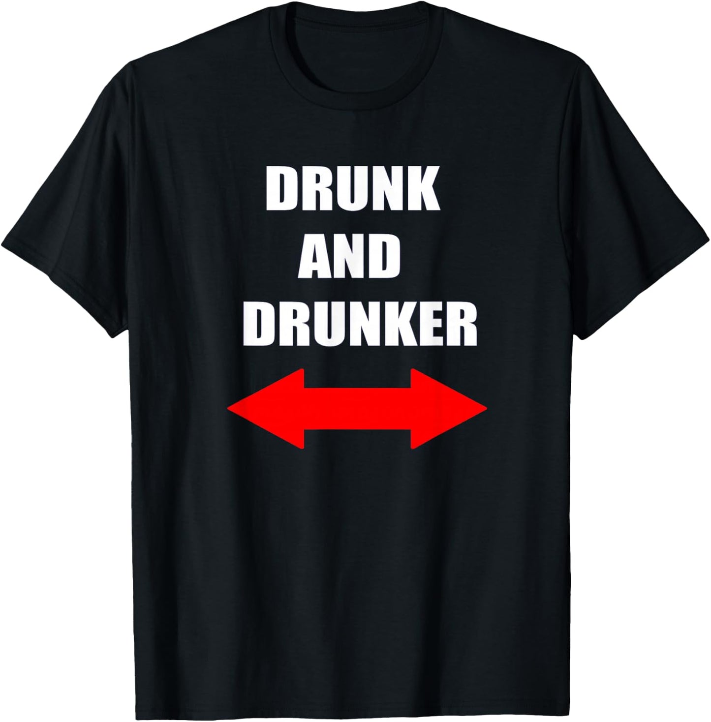 Funny Cruise Alcohol Drinking Drunk and Drunker T-Shirt - T-Shirt | Black