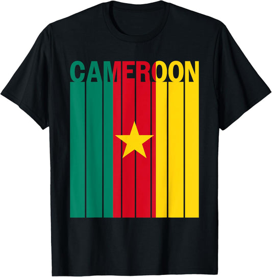 Cameroon Flag T-Shirt - T-Shirt | Black
